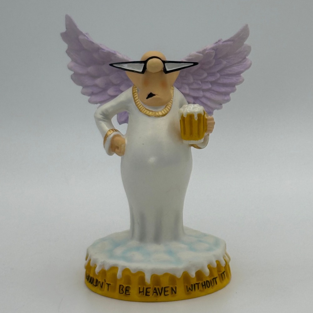 Westland Giftware Heavenly Humor Angel Beer Figurine Bill Abbott 21351 Boxed